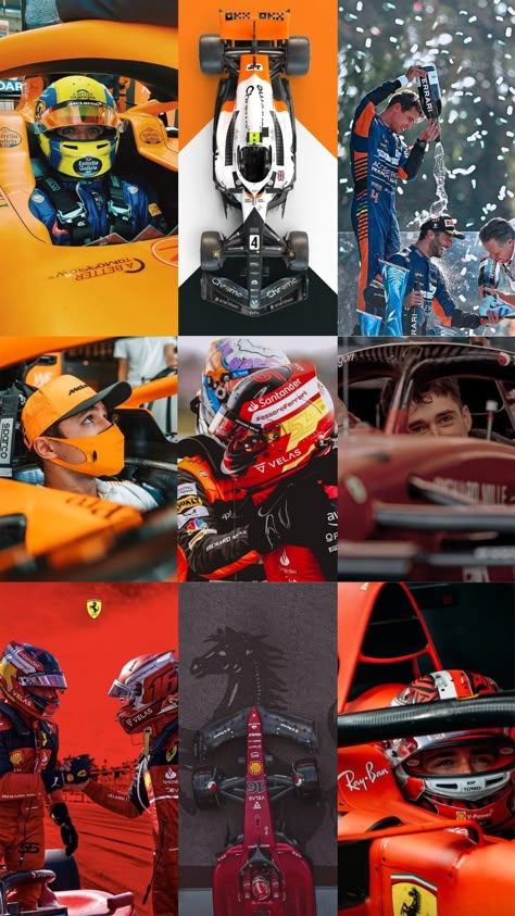 Ferrari And Mclaren Wallpaper, Ferrari And Mclaren F1, Lando Norris Charles Leclerc Wallpaper, Lando And Charles Wallpaper, Lando Norris And Charles Leclerc Wallpaper, Mclaren And Ferrari F1 Wallpaper, F1 Lando Norris Wallpaper, F1 Collage Wallpaper, Lando And Charles