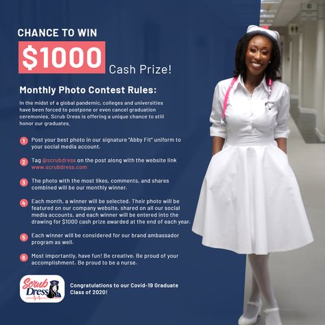 #nurses #nursesrock #nurselife #futurenurse #nursegifts #nurse #studentnurse #nursing #nursingstudents #nursinggraduation #pinning #graduationdresscollege #photocontest Nurse Scrub Dress, Scrub Dress, Pinning Ceremony Nurse, Graduation Dress College, Social Media Photo, White Scrubs, Scrubs Dress, Pinning Ceremony, Nursing Pins