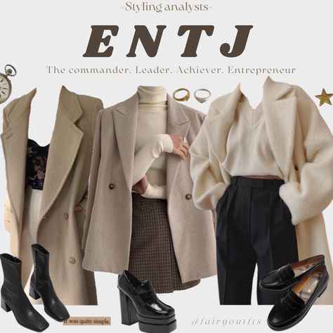 Entj Style, Entj Outfit, Entj Girl, Mbti Style, Entj Aesthetic, Type Personality, Dark Vibes, Outfit Boards, Tomboy Look