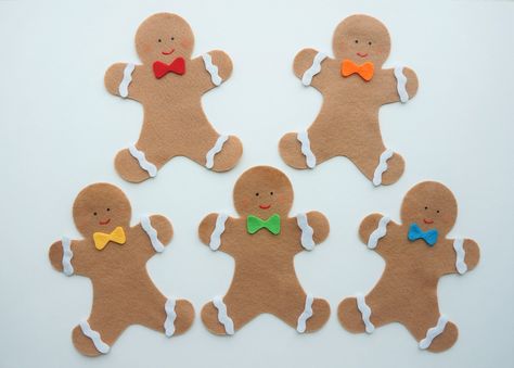 Five Little Gingerbread Men Felt Story // Felt Stories // Preschool Circle time // Christmas Cookie Felt // Flannel Board Stories by CocosFeltDesign on Etsy Bread Christmas, Felt Board Patterns, Class Crafts, Flannel Board Stories, Stocking Ideas, Felt Board Stories, Felt Stories, Flannel Board, Christmas Felt