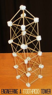 Use marshmallows, toothpicks, and spaghetti noodles to make towers, letters, and shapes. This engineering activity is perfect for kids ages 3 and up! Toothpick Tower, Toothpick Crafts, Steam Teacher, Makerspace Ideas, School Age Activities, Stem Engineering, Engineering Activities, Steam Activities, Stem Challenges