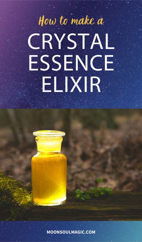 Homemade Elixir, Crystal Elixir Recipes, Water Cleansing Crystals, Emoto Water Crystals, Crystal Elixir, Elixir Recipe, Herbal Elixir, Large Glass Jar, Herbal Coffee