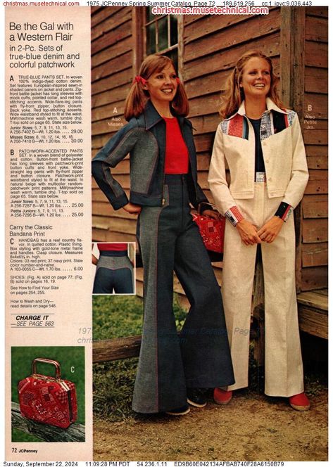 1975 JCPenney Spring Summer Catalog, Page 72 - Catalogs & Wishbooks 70s Catalog Fashion, 70s Catalog, 1970s Catalog, Catalog Fashion, Fashion Catalogue, Pop Culture, 1970s, Spring Summer