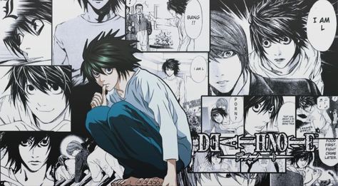 Wallpaper Notebook, L Wallpaper, L Anime, Hd Anime Wallpapers, L Lawliet, Tumbler Design, Computer Wallpaper, Laptop Wallpaper, Wallpaper Pc