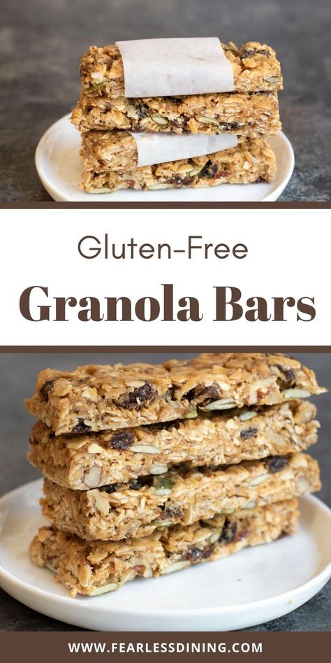 Granola Bar Recipe Chewy, Gluten Free Granola Bars, Chocolate Granola Bars, Chocolate Chip Granola Bars, No Bake Granola Bars, Healthy Granola Bars, Chewy Granola Bars, Baked Granola, Gf Baking