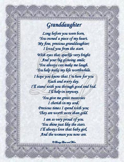 granddaughter poems from grandma | Granddaughter poem is for the granddaughter that has always owned your ... Niece Poems, Uncle Poems, Daughter In Law Quotes, Granddaughter Quotes, Niece Quotes, Aunt Quotes, Sister Poems, Law Quotes, Birthday Poems