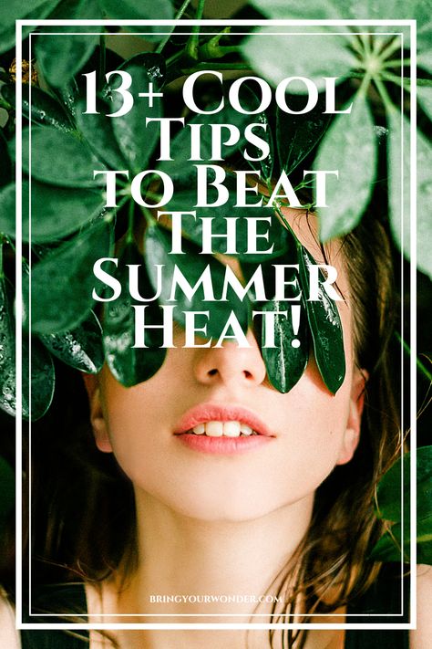 Click for my favorite, tried-and-true ways to stay cool in the summer heat, with or without air conditioning. Ways To Beat The Heat, Summer Hacks Heat, How To Stay Cool In Summer, How To Stay Cool In The Heat Outside, Ways To Stay Cool In The Heat, Staying Cool In Summer The Heat, How To Stay Cool In The Heat, Stay Cool In The Heat, Skincare Summer