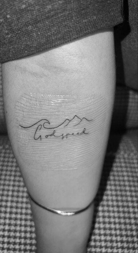 Ocean Wave And Mountain Tattoo, Mountain Word Tattoo, Wave To Mountain Tattoo, Lake Tattoo Ideas Simple, Mountain Water Tattoo Simple, Wave And Mountain Tattoo Simple, Wave Tattoo With Words, Mountain And Waves Tattoo, Mountain Water Tattoo