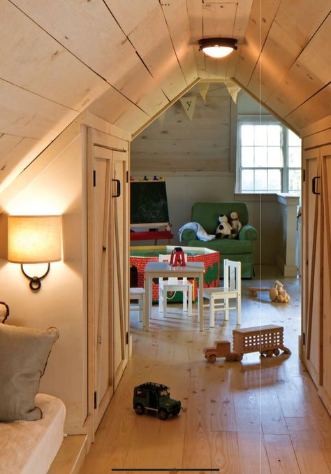 Small Attic Playroom Ideas, Kids Attic Playroom, Attic Playroom Ideas, Small Attic Room, Rooms For Kids, Cozy Attic, Attic Playroom, Small Attic, Attic Conversion