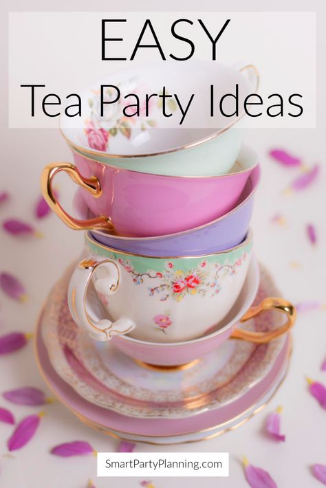 Selection of easy and cute tea party ideas that will help you coordinate the food, decor and even the music. Serve a relaxing afternoon tea party with a group of girlfriends or for a special occasion. If you are looking for some timeless entertaining then a tea party is the perfect option for you. Tea Party Must Haves, Tea Party Favors For Women Diy, Tea Setting Table, English Themed Party, Tea Party Favors For Women, Tea Party Centerpiece Ideas, Tea Tablescapes, Tea Party Hats For Women, Cute Tea Party