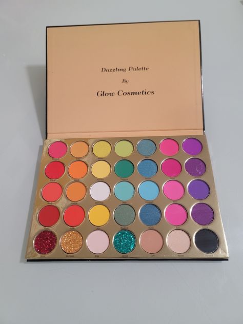 35 shades of highly pigmented eyeshadow with bright and bold colors to match any outfit, occasion or season. What a great way to save on having multiple eyeshadows. Themed Makeup Palletes, Themed Eyeshadow Palette, Purple Makeup Palette, Y2k Eyeshadow Palette, Rainbow Makeup Palette, Colorful Eyeshadow Palette, High Pigment Eyeshadow, Homecoming Makeup, Pigment Eyeshadow