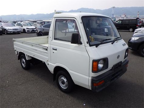 Japanese Pickup Trucks, Japanese Mini Truck, Japanese Truck, Japanese Vehicles, Small Vehicles, Kei Truck, Subaru Sambar, Book Mobile, Vehicle Concept