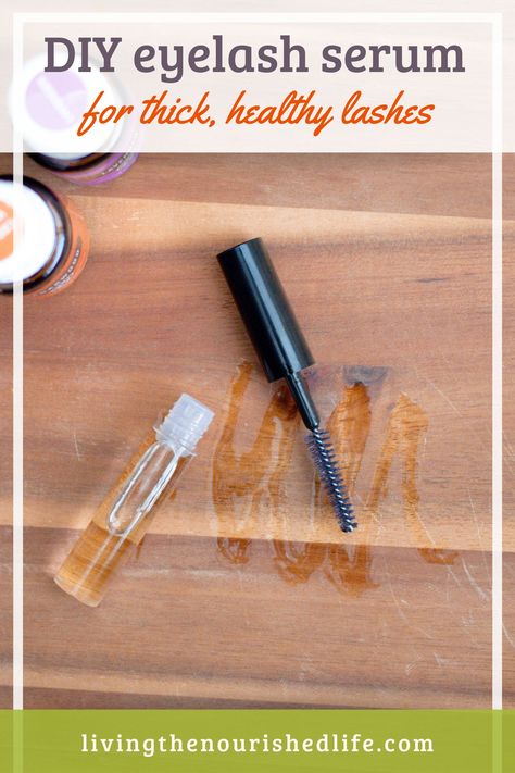 This 3 ingredient lash serum is inexpensive to make and nourishes your lashes for optimal thickness and healthy growth! #eyelashes #diybeauty #lashserum Diy Eyelash Growth Serum, Serum Recipe, Homemade Beauty Recipes, Lotion Recipe, Natural Beauty Care, Eyelash Growth Serum, Dirt Cheap, Diy Remedies, Eyelash Serum