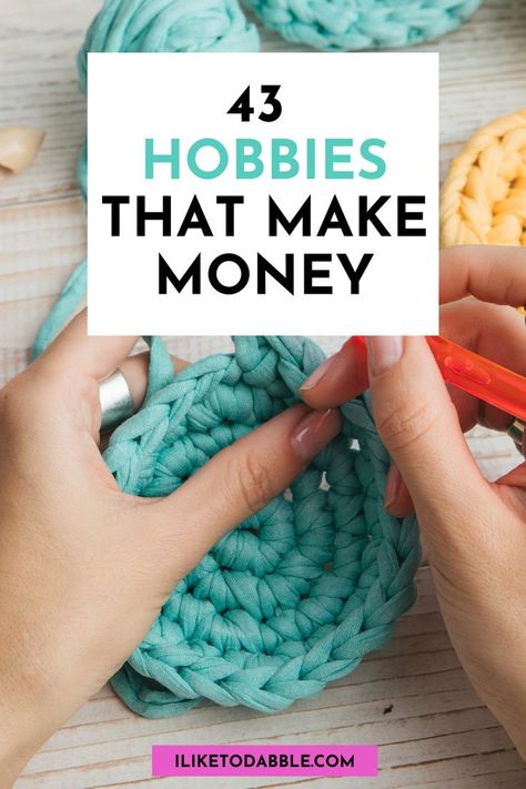 Do you have a passionate hobby that you want to use to make extra income each month? Then you need this ultimate money making hobbies guide that will give you resources and ideas on how you can leverage hobbies that make money. Read the blog post for more info and check out my website for more side hustle tips, making money online ideas, and recourses for starting a business. Good Hobbies To Start, Hobbies You Need, Hobbies You Can Make Money From, Hobby To Make Money, New Things To Learn At Home, Side Income Ideas Extra Money, Diy Side Hustle Ideas, Craft Side Hustle, Diy For Business Ideas