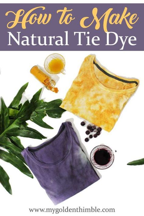 Natural Fabric Dye Diy, Turmeric Dye, Fabrics Clothes, Natural Tie Dye, Diy Dye Clothes, Homemade Tie Dye, Fat Quarter Sewing Projects, Diy Tie Dye Shirts, Cute Sewing Projects