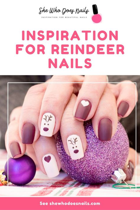 Are you looking for a creative and festive way to express your Christmas spirit? Reindeer nails are the perfect way to show off your holiday cheer! From minimalist monochrome designs to glittery, bedazzled renditions of your favorite holiday characters, there’s something out there for everyone. Reindeer Nail Designs, Reindeer Nails Designs, Reindeer Christmas Nails, Reindeer Nail Art, Christmas Raindeer, Reindeer Nails, Holiday Characters, Christmas Nails Diy, Festive Manicure