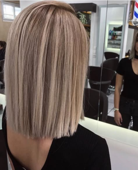 ChampagneMami03 Medium Length Hair Straight, Medium Long Hair, Short Straight Hair, Shoulder Length Hair Cuts, Trending Haircuts, Bob Haircuts, Trendy Short Hair Styles, Hair Envy, Long Bob