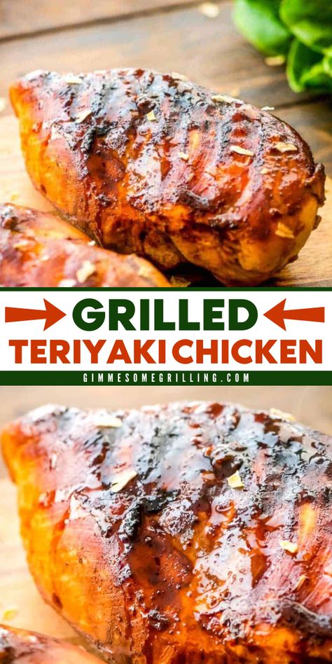 You will love this grilled teriyaki chicken recipe for your main course ideas! It is quick and easy to make. An easy homemade teriyaki marinade and perfect grilling can create this juicy and delicious chicken dish. Save this teriyaki chicken recipe for later! Grilled Chicken Teriyaki Recipe, Homemade Teriyaki Marinade, Main Course Ideas, Teriyaki Chicken Marinade, Tasty Grilled Chicken Recipes, Teriyaki Chicken Salad, Smoked Bacon Recipes, Smoked Chicken Recipes, Teriyaki Chicken Recipe