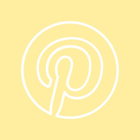 Yellow Pinterest Icon, Yellow Youtube Icon, Yellow Widget Icons, Yellow Setting Icon, Yellow Homescreen, Daydream Aesthetic, Home Screen Pictures, Easter Icons, App Aesthetic