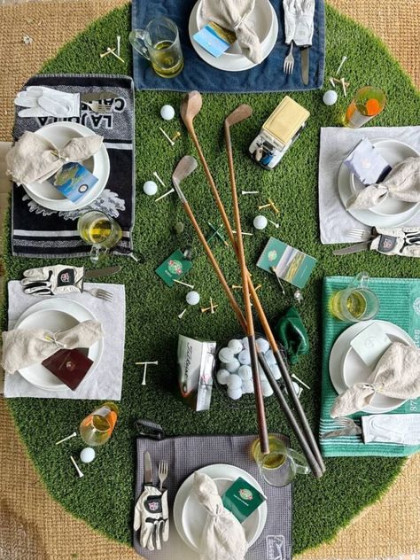 Golf Tablescape, Birthday Party Themes For Men, Party Themes For Men, Party Planning 101, 24 Birthday, Iced Tea Cocktails, Country Style Pork Ribs, Backyard Bbq Party, Dinner Club