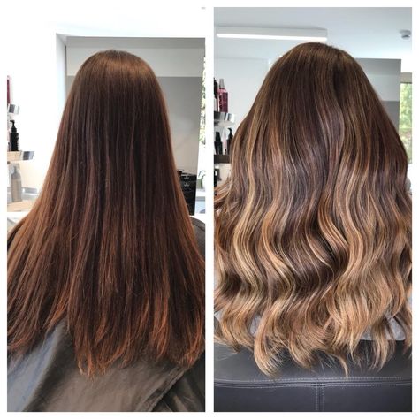 Brunette Balayage Hair Before And After, Balayage Before And After Brunettes, Balayage Hair Before And After, Balayage Summer, Balayage Before And After, Brunette Balayage Hair, Balayage Brunette, Easy Braids, Light Brown Hair