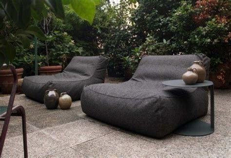 Outdoor bean bag chairs. #comfortablePatioFurniture ... Bean Bag Lounge Chair, Modern Outdoor Seating, Modern Bean Bags, Outdoor Bean Bag Chair, Contemporary Outdoor Furniture, Adult Bean Bag Chair, Bean Bag Chairs, Bag Chairs, Outdoor Bean Bag