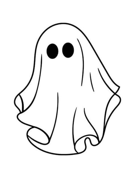 Ghost Coloring Pages Halloween Traceables, Ghost Face Drawing Easy, Ghost Stencil, Ghost Face Drawing, Hello Kitty Chucky, Ghost Coloring Pages, Face Drawing Easy, Chucky Drawing, Ghost Coloring