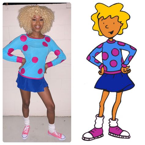 Cartoon Halloween Costumes, Doug Funnie, Halloween Costumes Plus Size, Character Halloween Costumes, 90s Halloween Costumes, Black Halloween Costumes, Cartoon Character Costume, Hot Halloween Outfits, Plus Size Halloween Costume