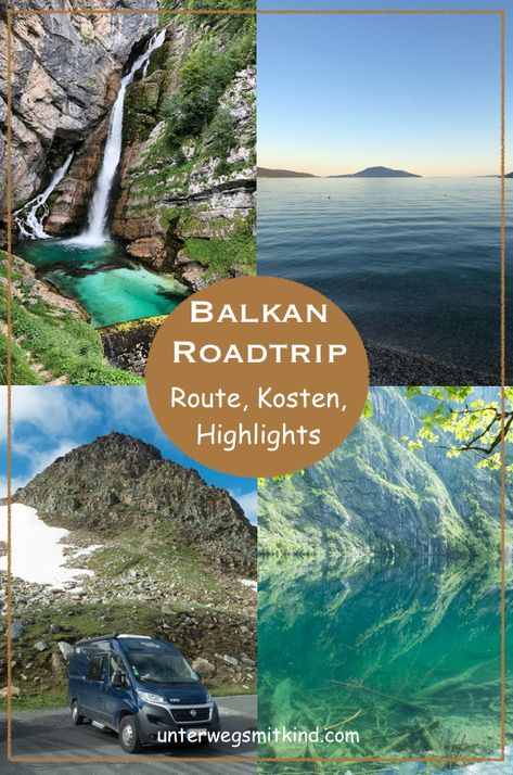 Kleiner Balkan Roadtrip: Unsere Route im Wohnmobil 2020 | Unterwegs mit Kind Roadtrip Europa, Van Home, Travel Wishlist, Eastern Europe, Travel Inspo, Van Life, Europe Travel, In The Heights, The Road