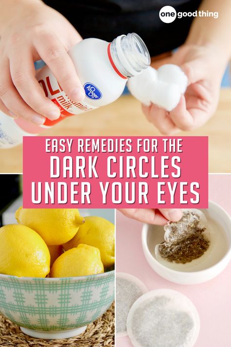 The best part about getting rid of dark circles under your eyes? Having a ready-made excuse to rest quietly on the couch for a while. How To Decrease Dark Circles, Remedies For Dark Circles, Under Eye Creases, Dark Circle Remedies, Essential Oil Beauty, Dry Skincare, Homemade Face Cream, Under Eye Puffiness, Remove Dark Circles