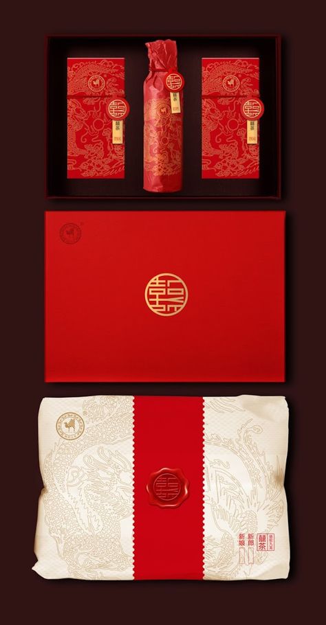 Chinese Wedding Tea Ceremony Pack on Packaging of the World - Creative Package Design Gallery Chinese Packaging Design, Chinese Wedding Tea Ceremony, Wedding Tea Ceremony, Chinese Packaging, Creative Package Design, Wedding Tea, Creative Package, Tea Brands, Chinese Design