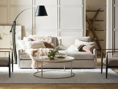 Arhaus Kipton, Classic Sofa Styles, Billy Ikea, Traditional Kitchen Cabinets, Sofa Styles, Leather Daybed, Timeless Sofa, Rolled Arm Sofa, Contemporary Floor Lamps