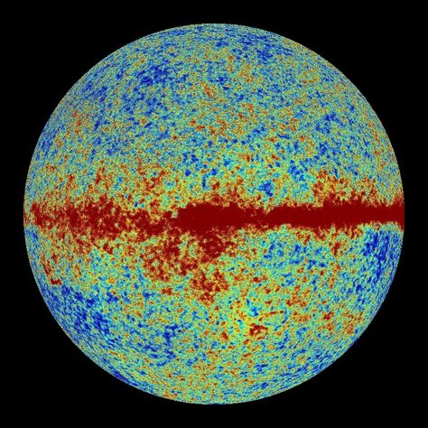 Cosmic Microwave Background: WMAP (third year) - " Wilkinson Microwave Anisotropy Probe, WMAP, is a NASA Explorer mission measuring the temperature of the cosmic background radiation over the full sky with unprecedented accuracy. This map of remnant heat from the Big Bang provides answers to fundamental questions about the origin and fate of our universe." Radiation Aesthetic, Color Theory Projects, Scientific Poster Design, Cosmic Microwave Background, Scientific Poster, Edge Of The Universe, Heat Map, Cool Science Facts, Cosmic Horror