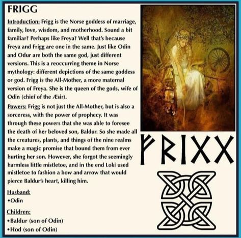 Frigg Goddess Tattoo, Frigga Goddess, Norse Pagan Art, Germanic Paganism, Norse Deities, Pagan Deities, Norse Paganism, Freya Goddess, Norse Gods