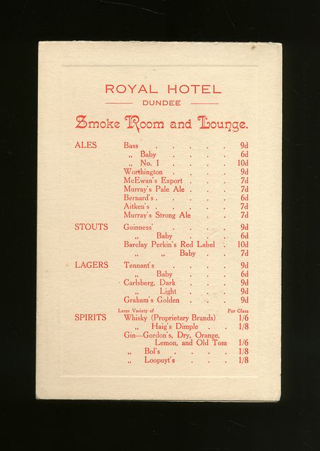 Royal Hotel - Drinks Menu | Here's a 1950s drinks menu for t… | Flickr Hotel Compendium Design, Vintage Menu Design Ideas, 1920s Menu Design, 1950s Wedding Ideas, Supper Club Design, Art Deco Menu Design, Classy Menu Design, Vintage Hotel Lobby, Unique Menu Design