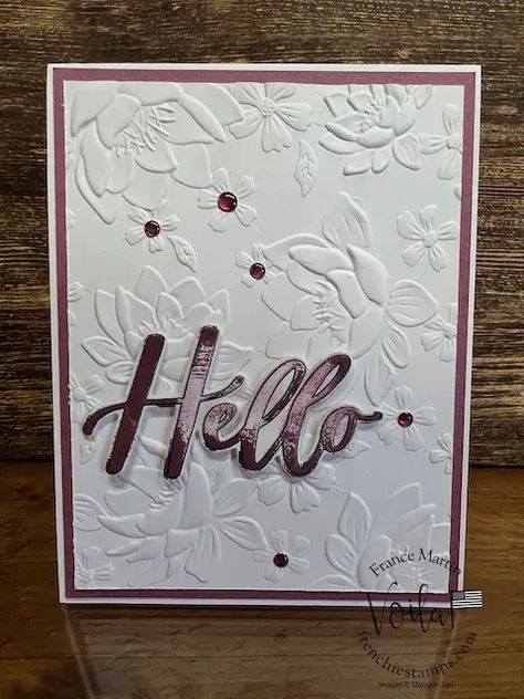 Su Thoughtful Moments, Stampin Up Thoughtful Moments, Thoughtful Moments Stampin Up Cards, Stampin Up Valentine Cards 2024, Embossed Cards Handmade, Stampin Up Valentine Cards, Embossing Cards, Sister Cards, Easy Greeting Cards