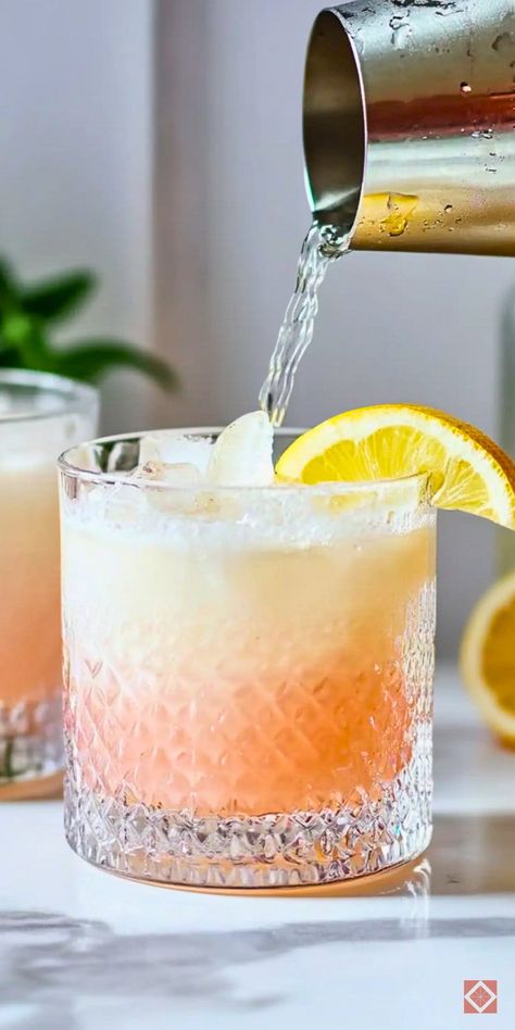 Learn how to make the perfect Gin Daisy cocktail with both classic and modern variations! This timeless drink combines gin, citrus, and sweetness for a refreshing cocktail that can be customized with a modern twist. Save this pin for a versatile cocktail recipe that’s perfect for any occasion! Gin Lemonade Cocktail, Gin Lemon Cocktail, Gin Daisy, Daisy Cocktail, Carrot Potato Soup, Bubbly Cocktails, Gin And Lemonade, Cocktail Images, Classic Drinks