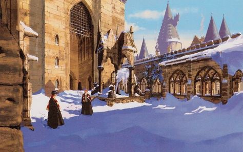 Harry Potter Concept Art, Concept Art Props, Harry Potter Wizarding World, Harry Potter Illustrations, Harry Potter Illustration, Harry Potter Artwork, Hogwarts Aesthetic, Harry Potter Drawings, Harry Potter Christmas