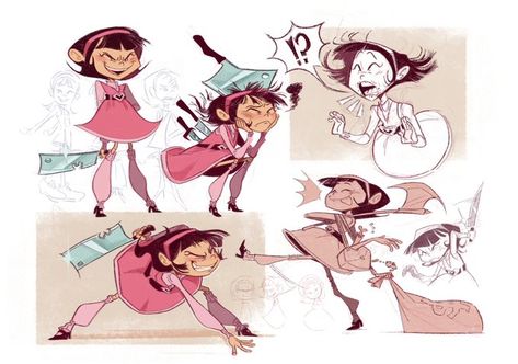 Cartoon Art Style Inspiration, Characters Model Sheet, Newgrounds Art Style, Fun Pose Reference, Stylized Art Style, Art Stylization, Character Design Tips, Picos School, Fluid Shapes