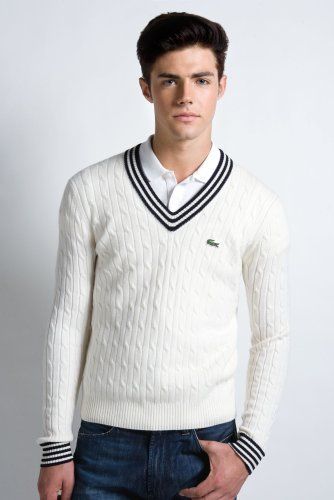 Tennis Sweater Mens, Cricket Sweater Men, Cable Knit Sweater Outfit, Cricket Sweater, Sweater Outfits Men, Tennis Sweater, Stylish Mens Suits, Knit Sweater Outfit, Preppy Mens Fashion