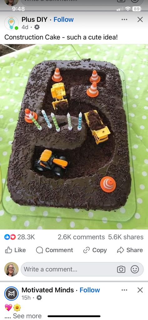 Kids Construction Cake, Digger Birthday Cake, Digger Cake, Construction Birthday Cake, Digger Birthday, Construction Cake, 5th Birthday Cake, Truck Cakes, Kids Plates