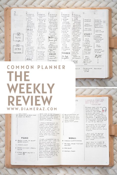 A weekl in the life of my Common Planner. Sterling Ink Common Planner Layout, Hemlock And Oak Planner, Common Planner Sterling Ink, Sterling Ink Common Planner, Hobonichi Cousin Weekly Layout, Moleskine Weekly Planner, Planner Prompts, Hobonichi Ideas, Common Planner