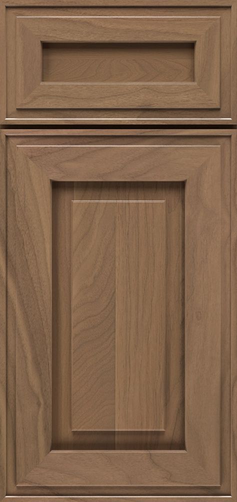 Clio Raised Panel Cabinet Doors - Omega Cabinetry (Clio Walnut Desert) Omega Cabinetry, Raised Panel Cabinet Doors, Panel Cabinet Doors, White Oak Kitchen, Raised Panel Cabinets, Internal Glass Doors, Cabinet Door Styles, Oak Kitchen, Raised Panel