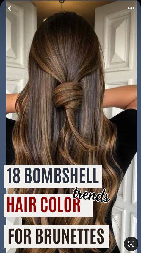 Popular Brown Hair Colors, Summer Hair Balayage Brunettes, Brown Spring Hair Color, Summer Brown Hair With Highlights, Spring Hair Color For Dark Hair 2024, Hairstyle Color 2024, 2024 Womens Hair Color Trends, Spring Brunette Hair Color 2024, Summer Colors For Brunettes