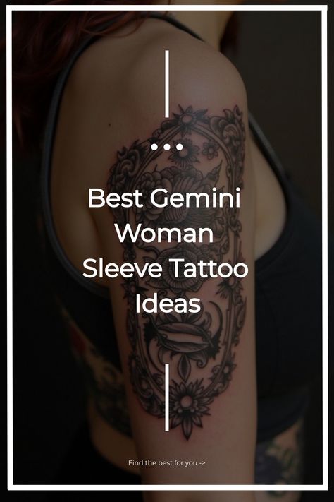 Best Gemini Woman Sleeve Tattoo Ideas Gemini Arm Tattoo For Women, Two Faced Gemini Tattoo, Gemini Wrist Tattoos For Women, Feminine Gemini Tattoo, Gemini Tattoo Designs For Women, Gemini Symbolism, Gemini Tattoos For Women, Gemini Tattoo Designs Unique, Woman Sleeve Tattoo Ideas