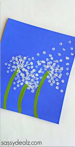 Q-Tip Dandelion Mother's Day Card for Kids to Make - Crafty Morning Q Tip Dandelion Craft, Dandelion Art Qtip, Dandelion Template Free Printable, Dandelion Bulletin Board, Qtip Art, Mothers Day Card Kids, Dandelion Craft, Crafty Morning, April Crafts