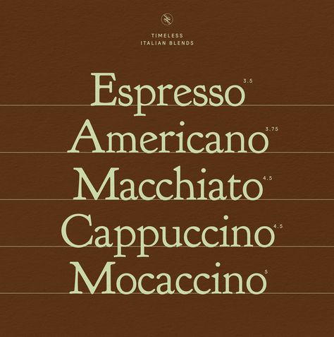 Bocca | Italian Cafe :: Behance Modern Cafe Branding, Elegant Menu Design, Italian Branding, Cafe Branding Design, Cafe Scene, Coffee Shop Branding, Racquet Club, Italian Cafe, Cafe Branding