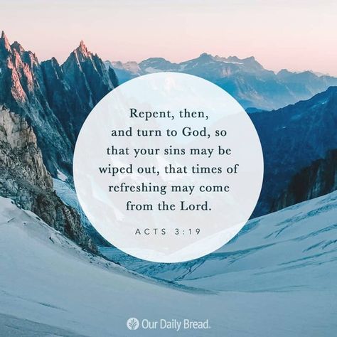 Our Daily Bread on Instagram: “Thoughts of Joy  The Bible in One Year: Numbers 15–16; Mark 6:1–29  Today's Bible Reading: Philippians 4:4–9  Rejoice in the Lord always. I…” Acts 3 19, Bible In One Year, Rejoice In The Lord Always, Acts 3, Rejoice In The Lord, Scripture Pictures, Christian Devotions, Daily Scripture, Our Daily Bread