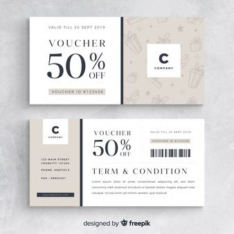 Gift Voucher Design, Voucher Design, Banner Design Inspiration, Ticket Design, Coupon Template, Coupon Design, Discount Vouchers, Membership Card, Gift Voucher