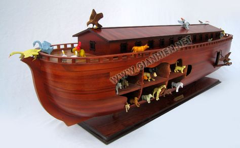 wooden ark Wood Feathers, Automata Toys, Children Of Eden, Noahs Arc, Wood Feather, Saltbox Houses, Noah S Ark, Man Cave Gifts, Noah's Ark